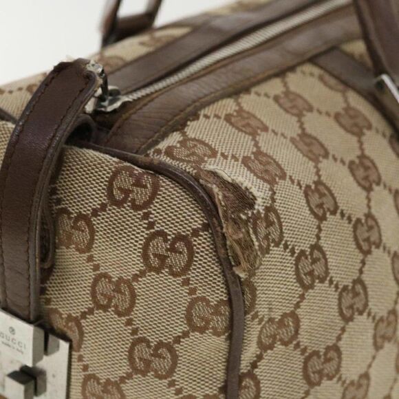 GUCCI GG Canvas Boston Bag Beige - Picture 6 of 15